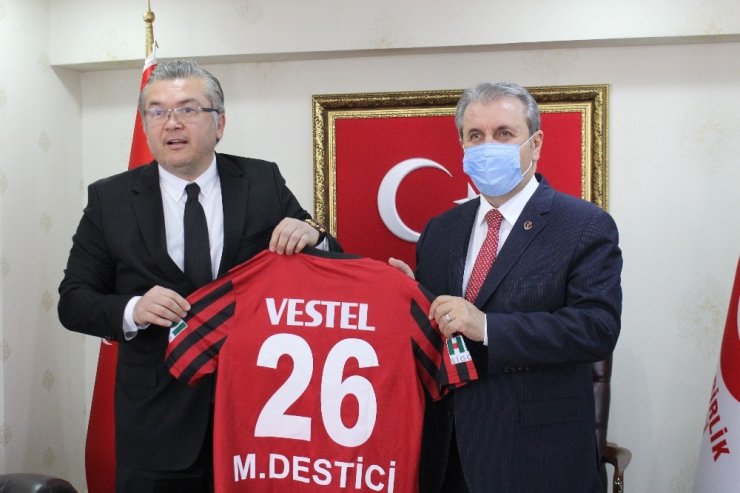 BBP Lideri Destici, Eskişehirspor yönetimini ağırladı