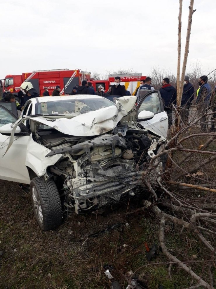 Konya’da trafik kazası: 3 yaralı