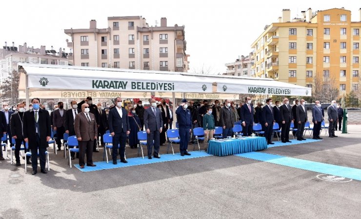 Karatay Belediyesi tarafından yaptırılan okulun açılışı yapıldı