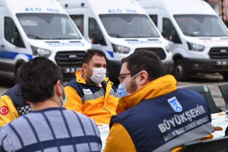 Ankara Büyükşehir Belediyesinden sağlık çalışanlarına kahvaltı