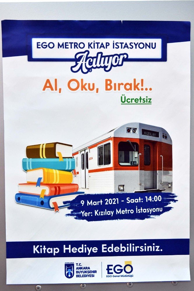 Ankara Büyükşehir Belediyesi Metro Kitap İstasyonu’nu hizmete açtı