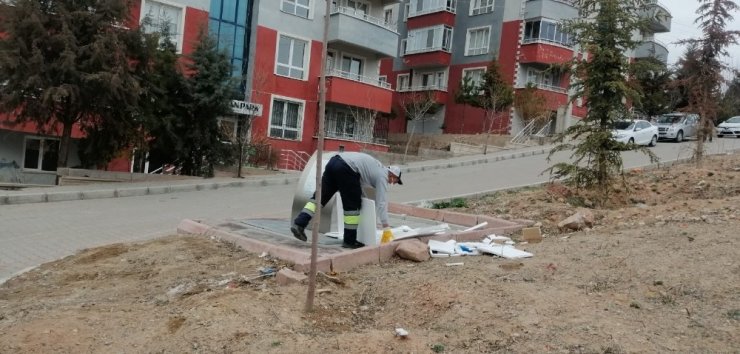 Nevşehir’de temizlik ekipleri iş başında