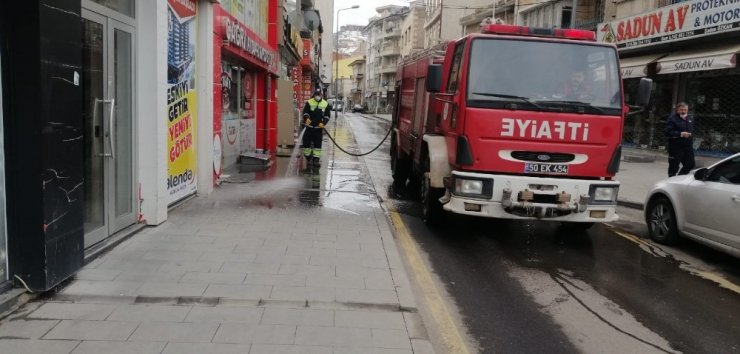 Nevşehir’de temizlik ekipleri iş başında