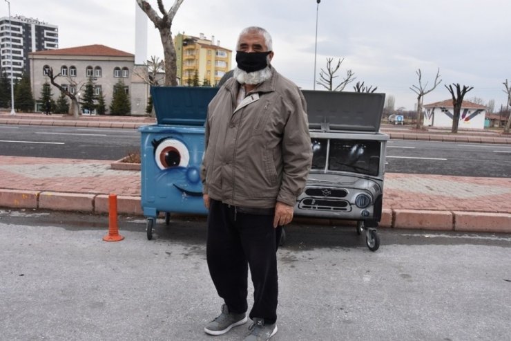 Kocasinanlı, sevimli çöp konteynerlerini çok sevdi