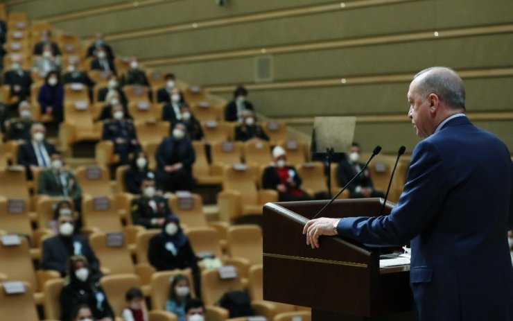 Cumhurbaşkanı Erdoğan: "En küçük gevşeklik gösterdiğimiz gün, Sevr’den beter dayatmalarla karşımıza çıkacaklardır"