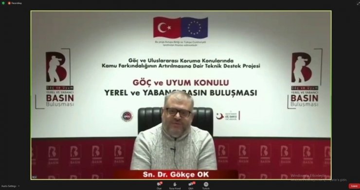 "Göç ve Uyum" konulu programda yerel ve yabancı basın buluştu