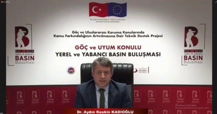 "Göç ve Uyum" konulu programda yerel ve yabancı basın buluştu