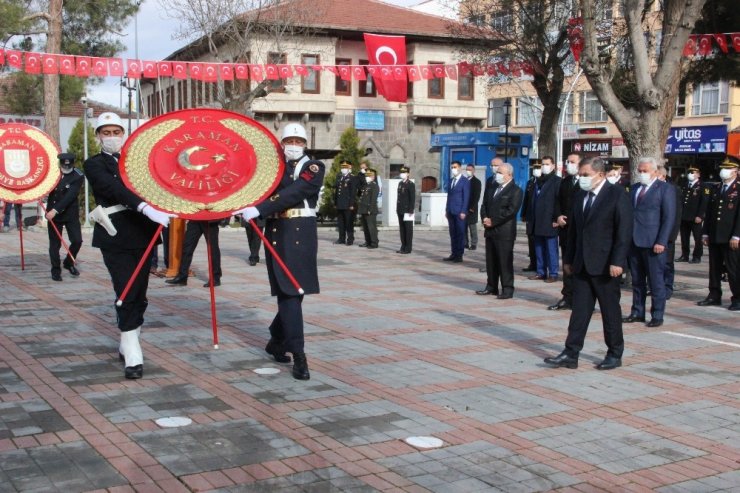 Karaman’da Şehitleri Anma Günü ve Çanakkale Zaferi’nin 106. yıldönümü etkinlikleri