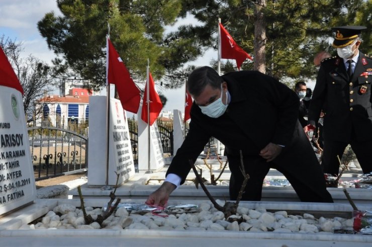 Karaman’da Şehitleri Anma Günü ve Çanakkale Zaferi’nin 106. yıldönümü etkinlikleri