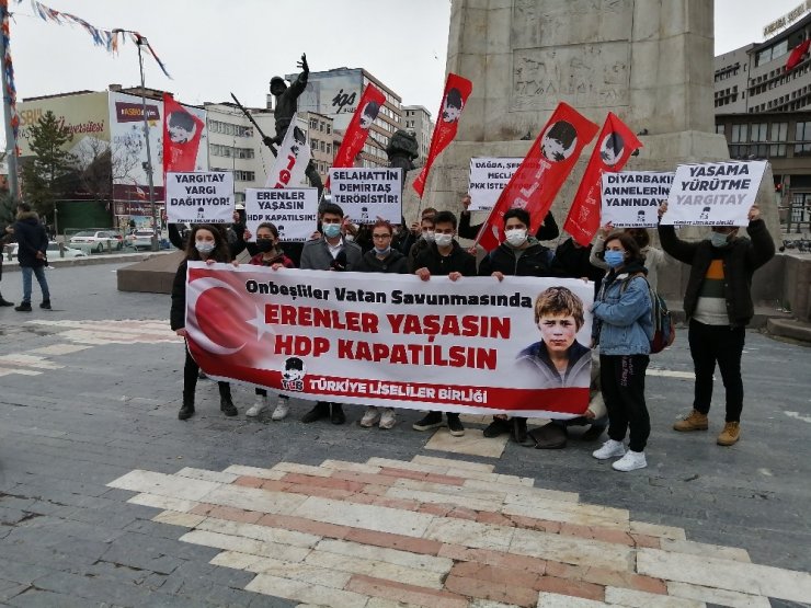 Liselilerden HDP kapatılsın talebi