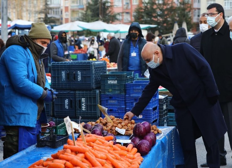 Keçiören Belediye Başkanı Altınok’tan semt pazarlarına denetim