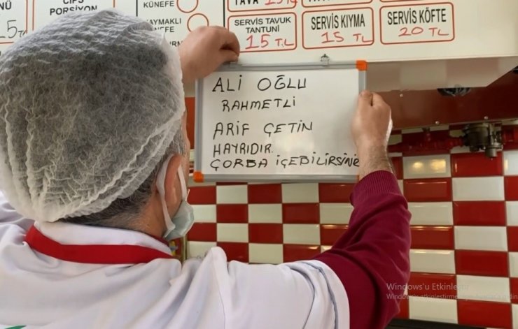 Niğdeli lokantacıdan ’askıda çorba’ uygulaması