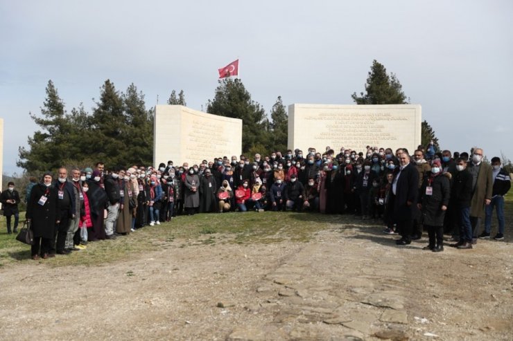 Çanakkale’den dönen şehit ailelerinden Başkan’a teşekkür