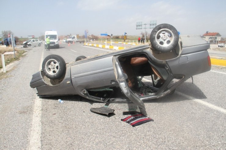 Konya’da otomobiller çarpıştı: 7 yaralı