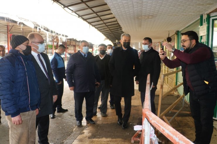 Perakende Sebze Halinde yenileme çalışmalarına başlandı