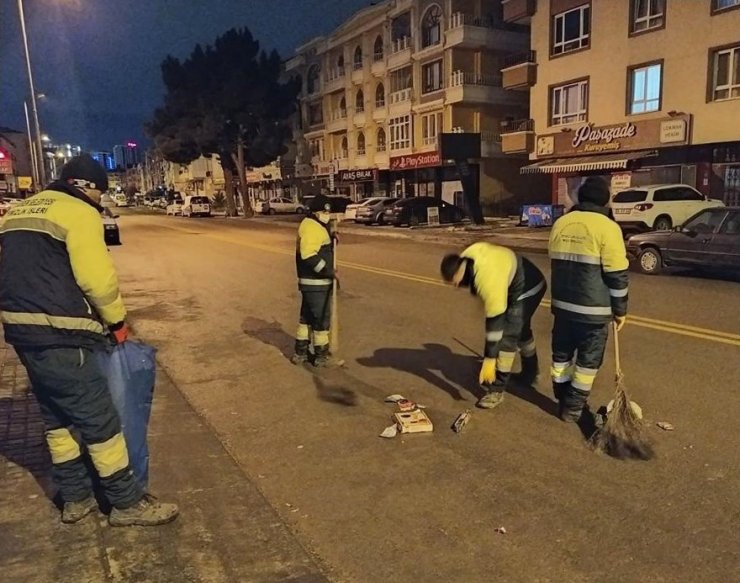 Keçiören’de gece temizlik ekibi kuruldu