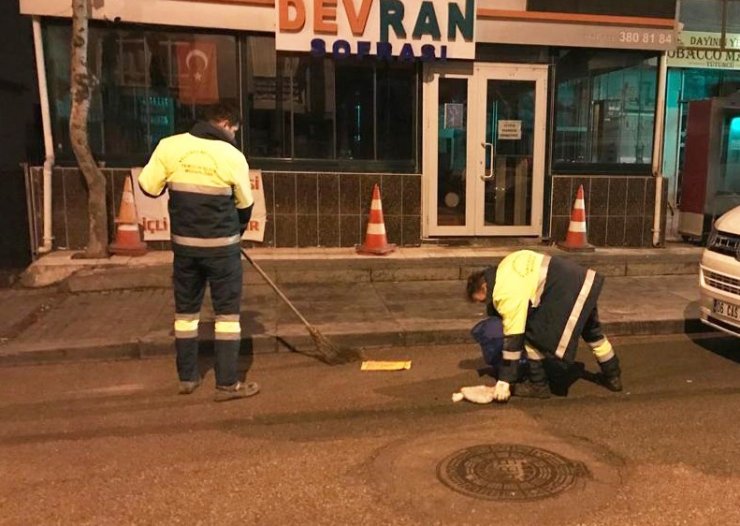 Keçiören’de gece temizlik ekibi kuruldu