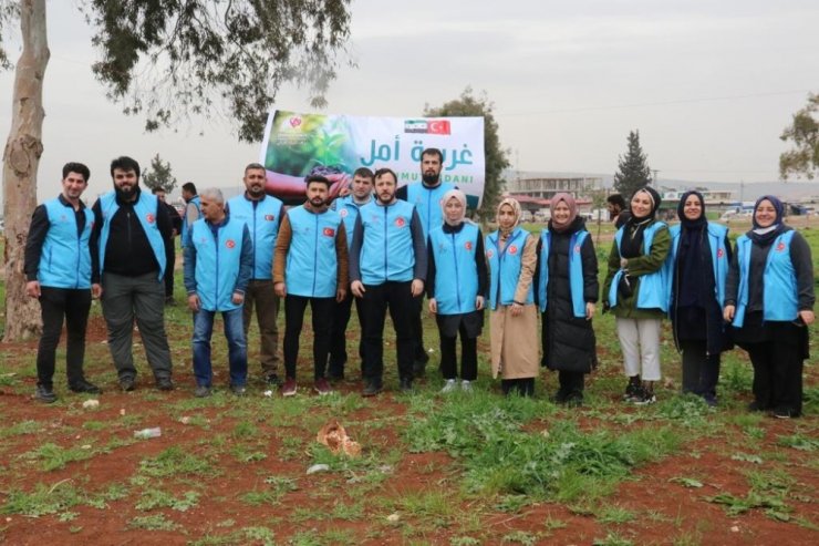 TDV Gençlik Kollarından İdlib’de fidan dikimi ve kardeşlik ziyareti