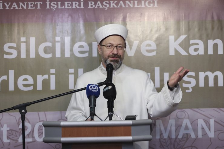 Diyanet İşleri Başkanı Erbaş: “İyilik için bir araya gelenler güçlü olursa, fitne için bir araya gelenler başarılı olamazlar”