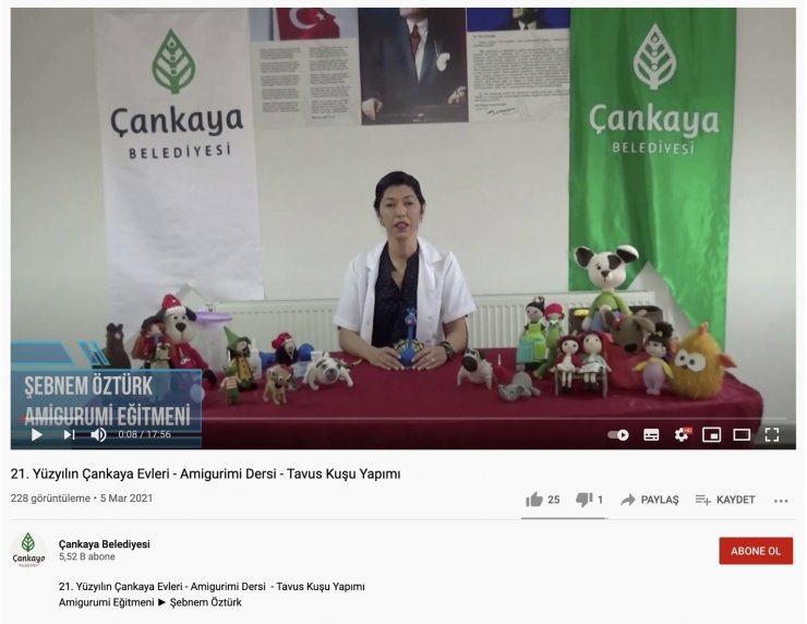 Çankaya Evleri’nin eğitimleri, Youtube’da izleyicilerle buluşuyor