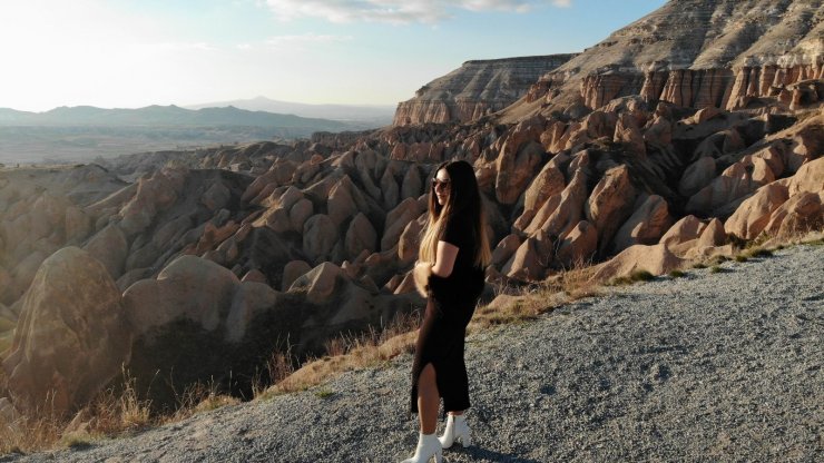 Kapadokya’ya günbatımı için akın akın geliyorlar