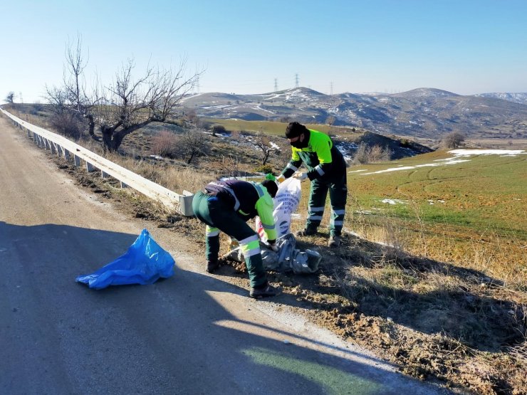 Keçiören’de dağ taş temizlendi