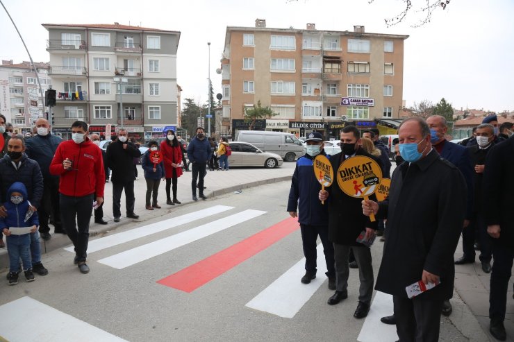 Ereğli’de ’Yayalar Kımızı Çizgimiz" etkinliği düzenlendi