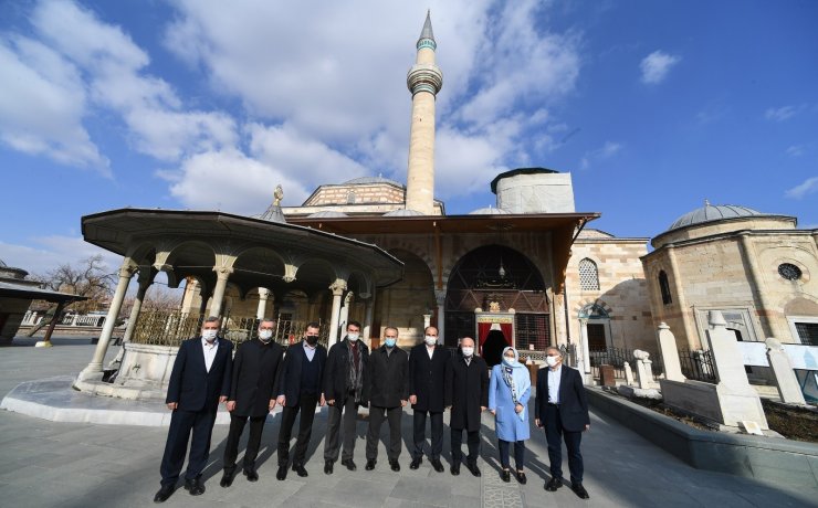 Başkanlar Konya’nın tarihi dokusuna ve şehirciliğine hayran kaldı