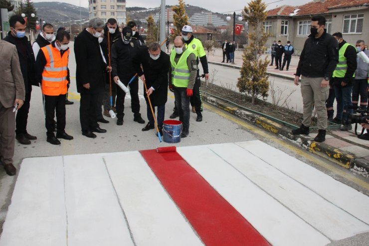 Yozgat’ta ‘Yayalar Kırmızı Çizgimizdir’ etkinliği düzenlendi