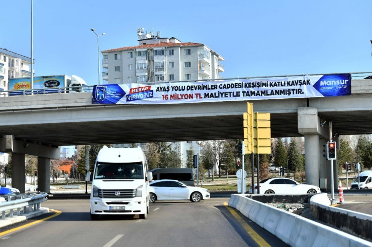 Ankara’da Ayaş yolu ve Hasköy köprülü kavşağı hizmete açıldı