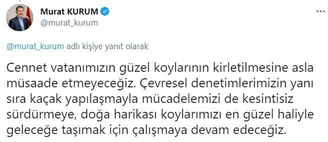 Bakan Kurum: "Çevre kirliliğine neden olduğunu tespit ettiğimiz 2 işletmeye 575 bin 263 TL ceza uyguladık"