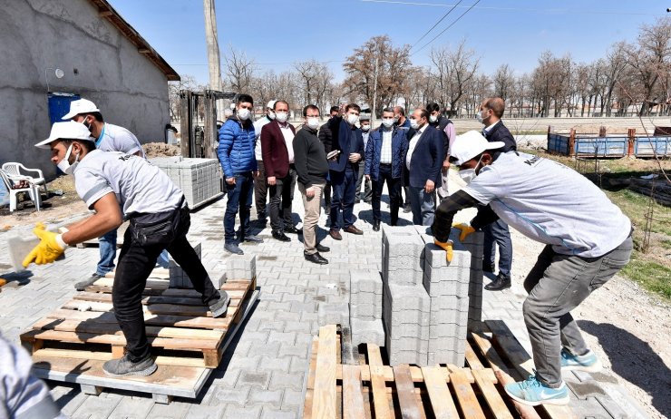 Karatay’da bu yılki kilit parke taş hedefi 1 milyon metrekare