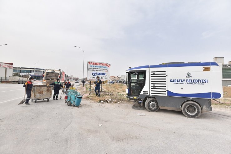 Karatay’daki sanayi sitelerinde temizlik çalışmaları başlatıldı