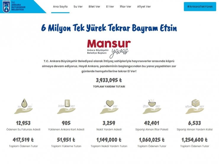 ‘6 Milyon Tek Yürek’ kampanyasına destek çığ gibi büyüyor