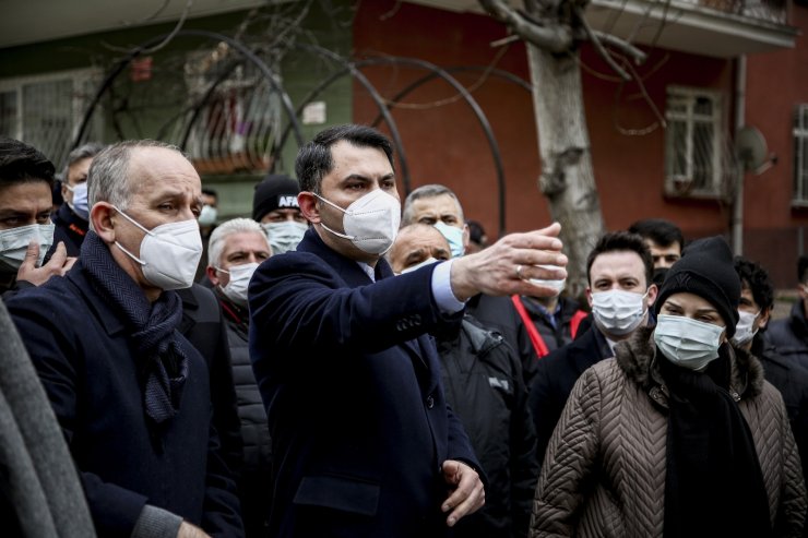 Bakan Kurum: “Yapılan kontrolsüz kazı sebebiyle Açelya Apartmanı ve etrafındaki apartmanlar şu an için risk altında”