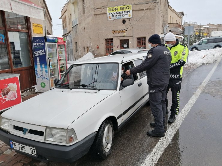 Güzelyurt ilçesinde polis ihlale izin vermiyor