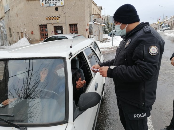 Güzelyurt ilçesinde polis ihlale izin vermiyor