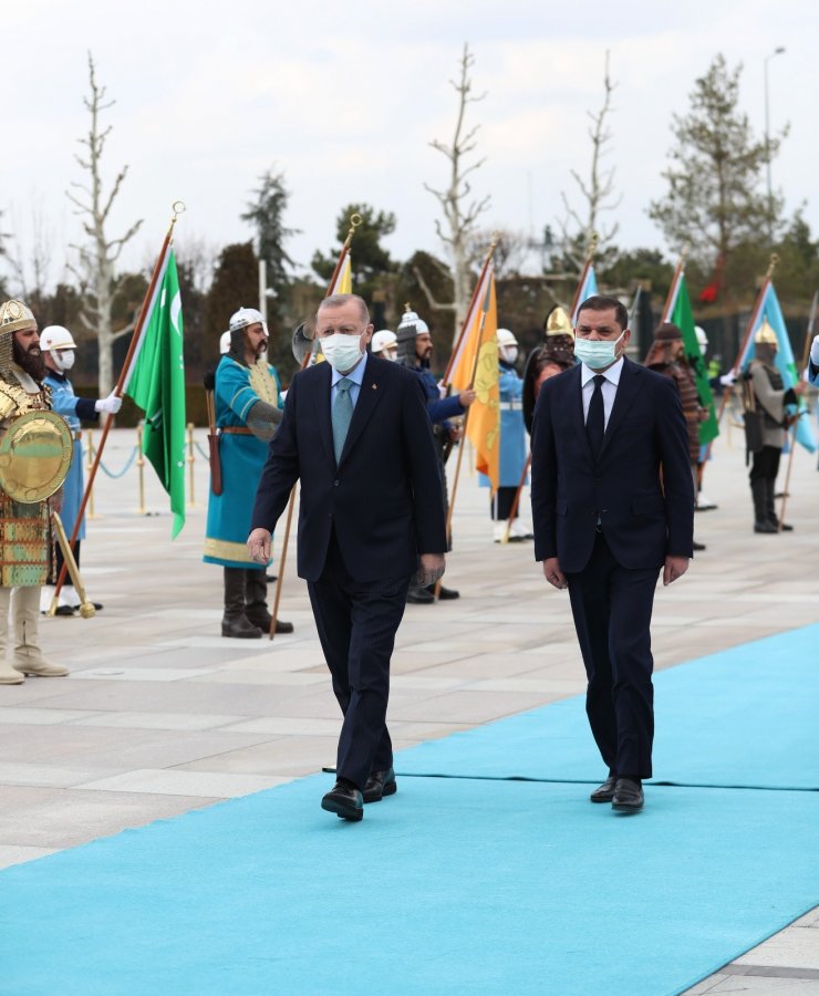 Cumhurbaşkanı Erdoğan, Libya Milli Birlik Hükümeti Başbakanı Dibeybe’yi kabul etti