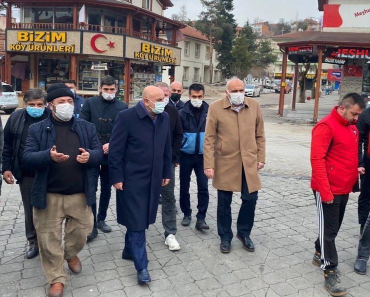 Başkan Altınok’tan Kızılcahamam’a geçmiş olsun ziyareti