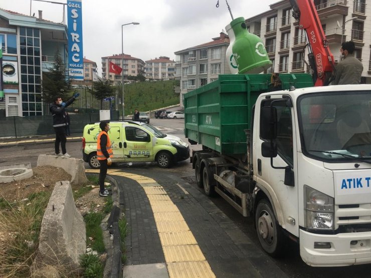 Keçiören’de bir yılda “bin 486 ton” atık cam toplandı