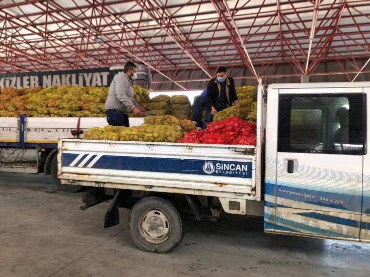 Sincan’da patates ve soğan dağıtımına başlandı