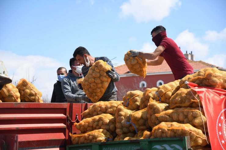 Kayseri’deki patatesler 81 ile gönderiliyor