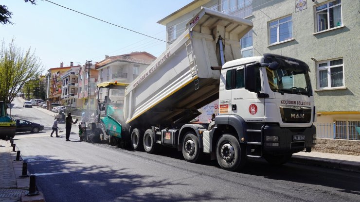 Keçiören Belediyesinden 2 yılda 300 bin ton asfalt serimi