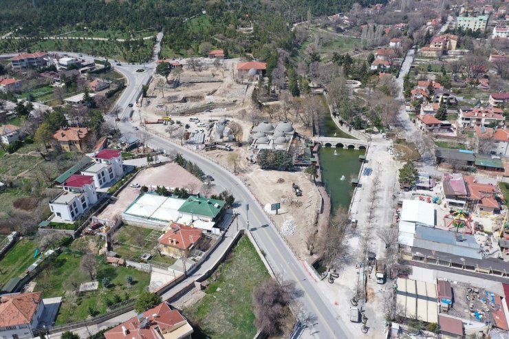 Başkan Altay Meram Çamlıbel çevre düzenlemesini inceledi