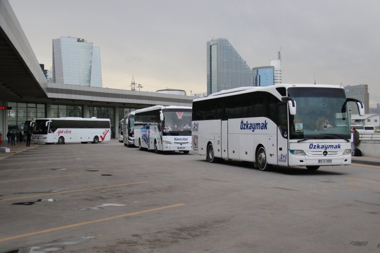 AŞTİ’de otobüs Gaziantep’e yalnızca 3 yolcu ile yola çıktı