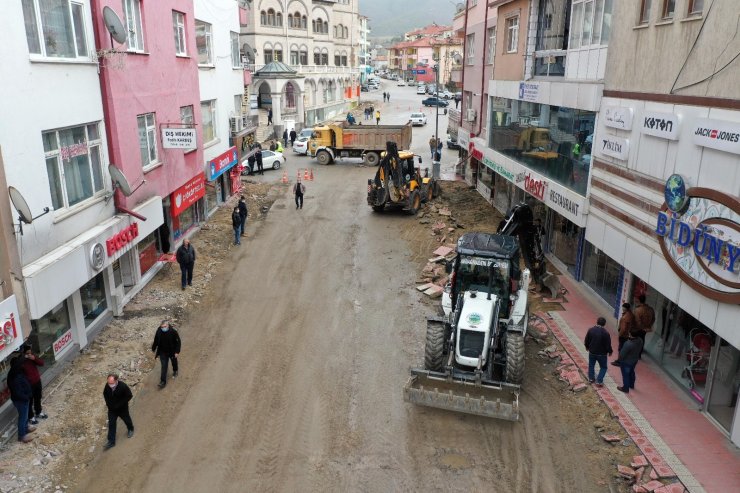 Akdağmadeni İstiklal Caddesinde Büyük Dönüşüm Başlıyor