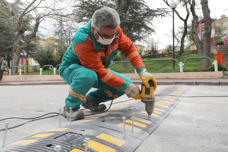 Başkentteki hız kesicilerle trafik daha güvenli