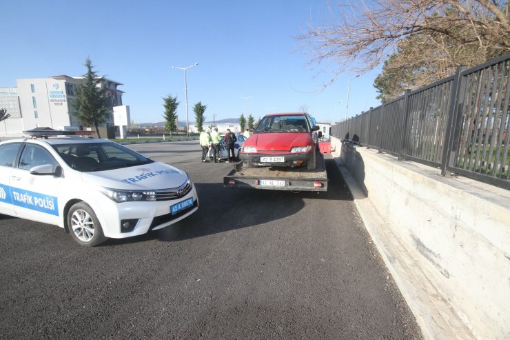 Konya’da 6. kez alkollü yakalanan sürücü 6,72 promilli çıktı