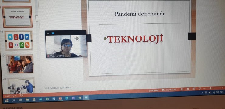 Çevrimiçi seminerlere devam