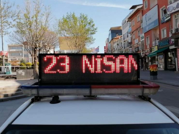 Aksaray’da pandemi gölgesinde 23 Nisan töreni